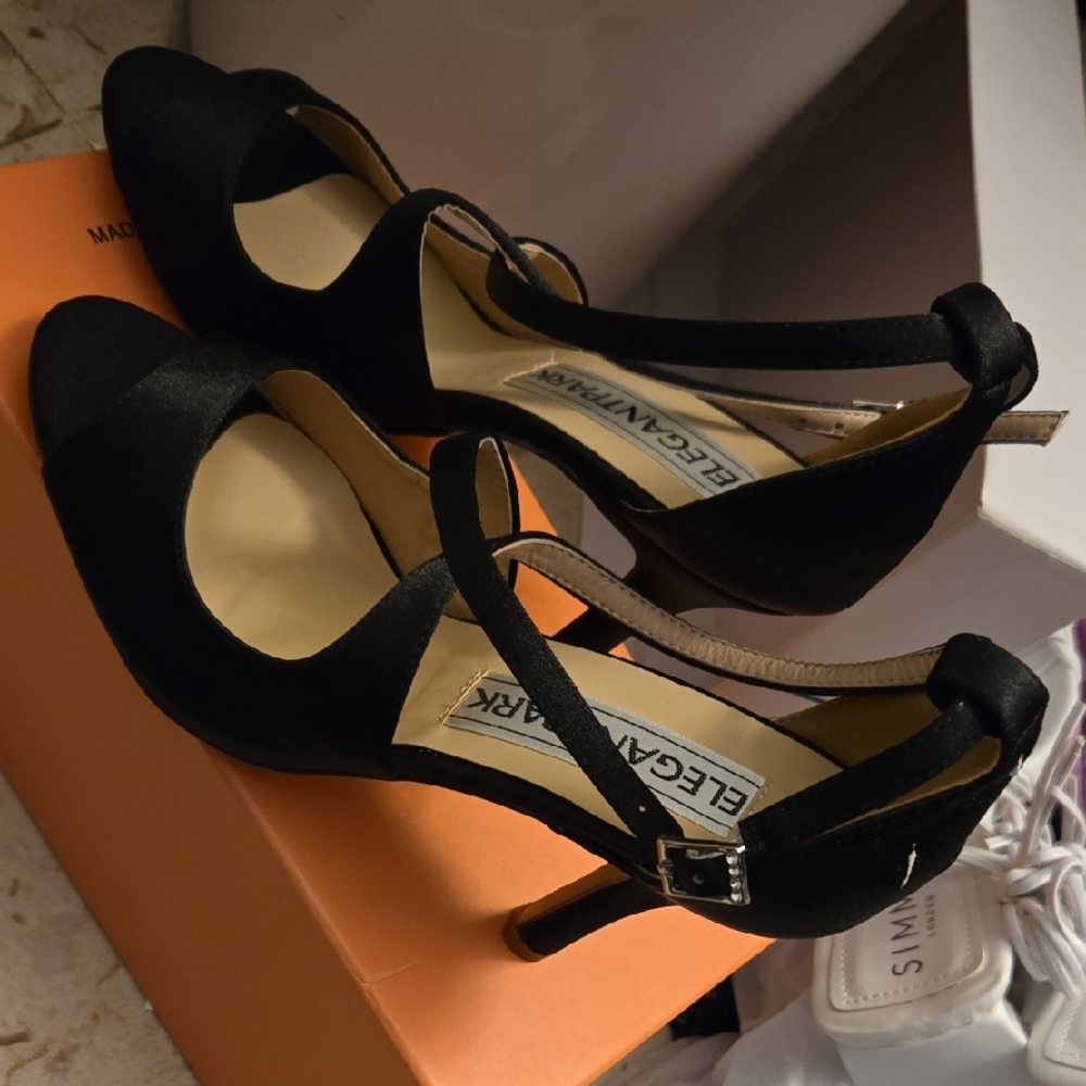 Elegant Park Black Women's Heels